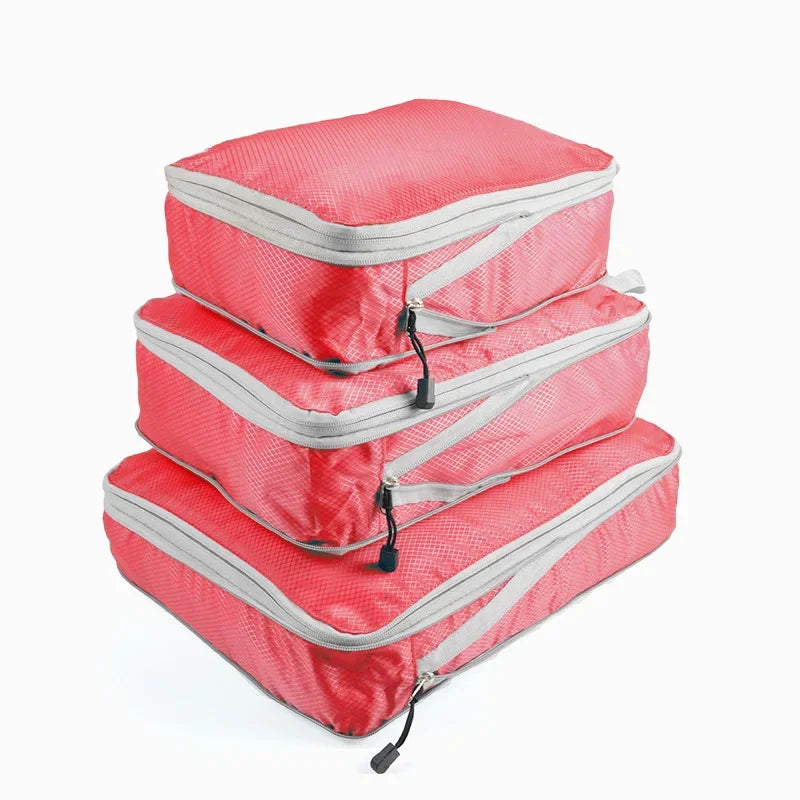 Ultra-Lightweight Compression Travel Cubes for Suitcases