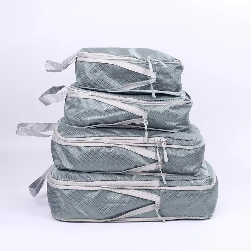 Ultra-Lightweight Compression Travel Cubes for Suitcases