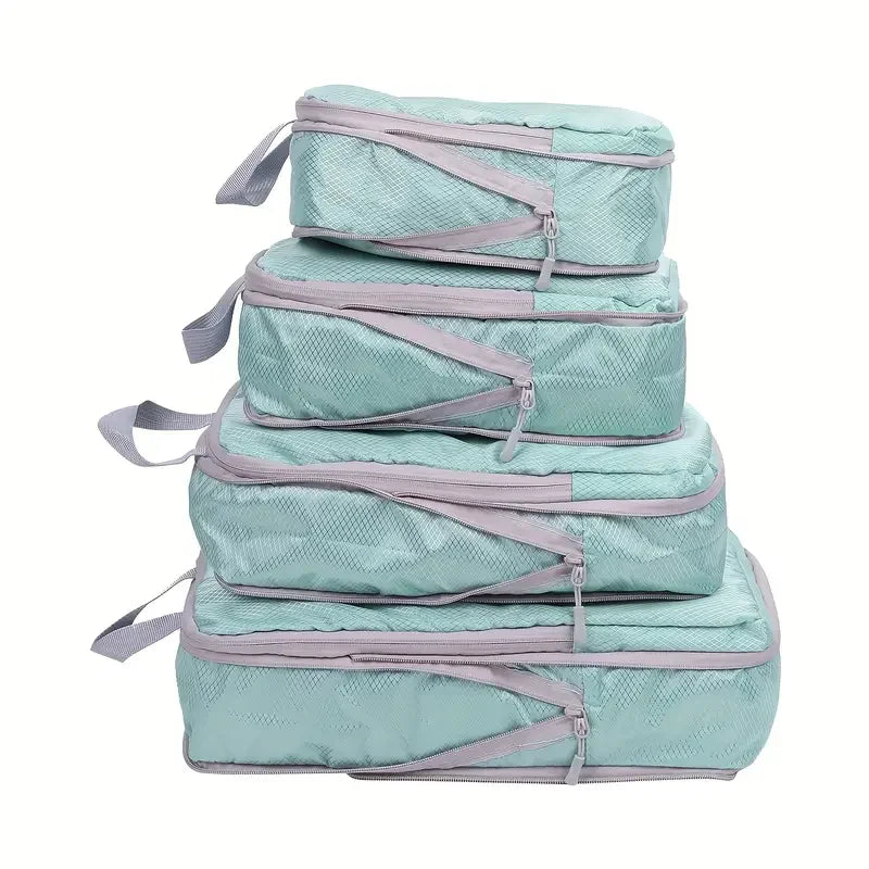 Ultra-Lightweight Compression Travel Cubes for Suitcases