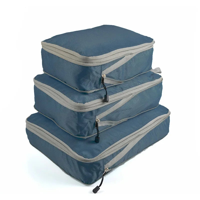 Ultra-Lightweight Compression Travel Cubes for Suitcases