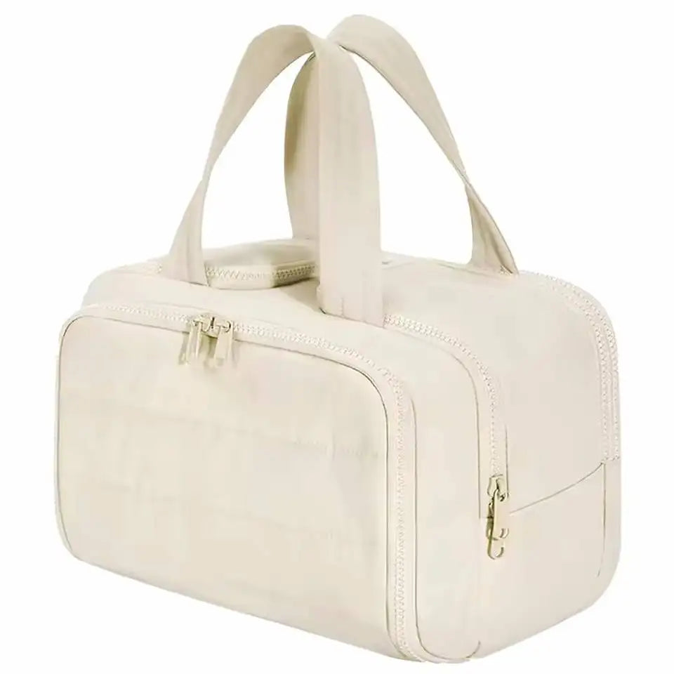 Dual-Compartment Clear Travel Toiletry Bag