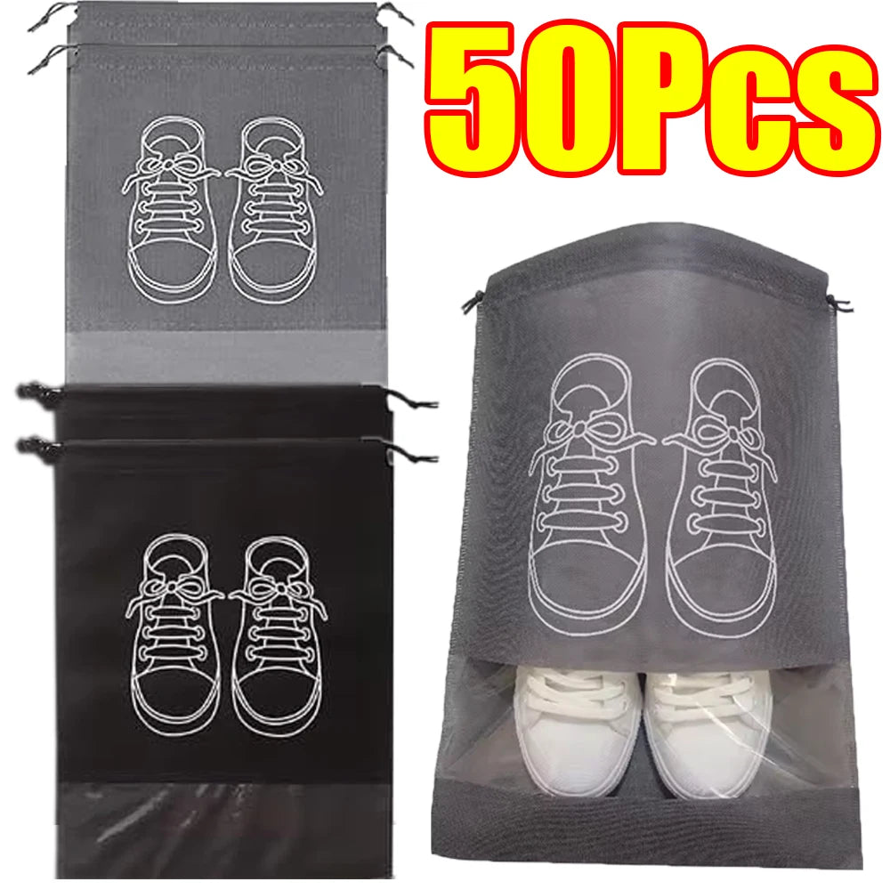 Waterproof Travel Shoe Organizer Bags with Clear Window