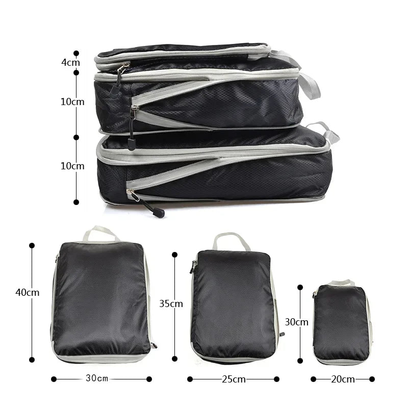 Ultra-Lightweight Compression Travel Cubes for Suitcases
