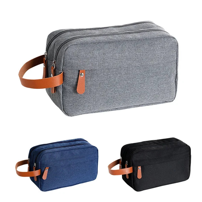 Durable Canvas Cosmetic & Wash Bag