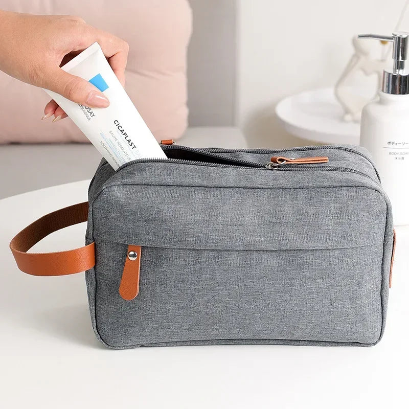 Durable Canvas Cosmetic & Wash Bag