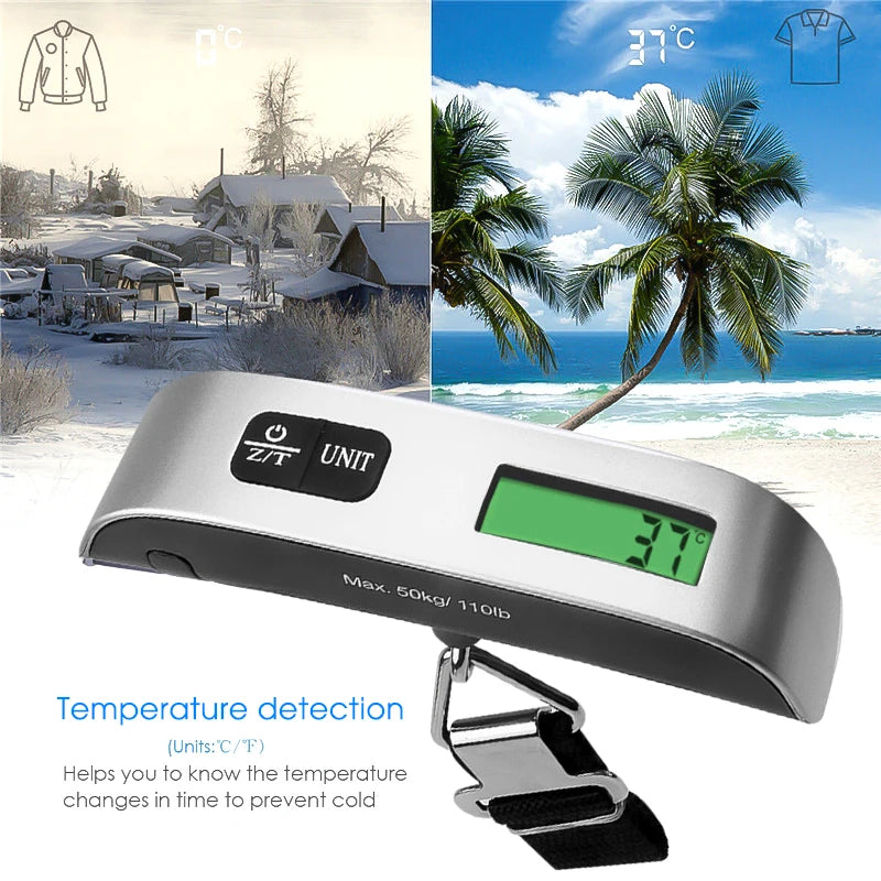 Portable LCD Digital Suitcase Scale with Backlight