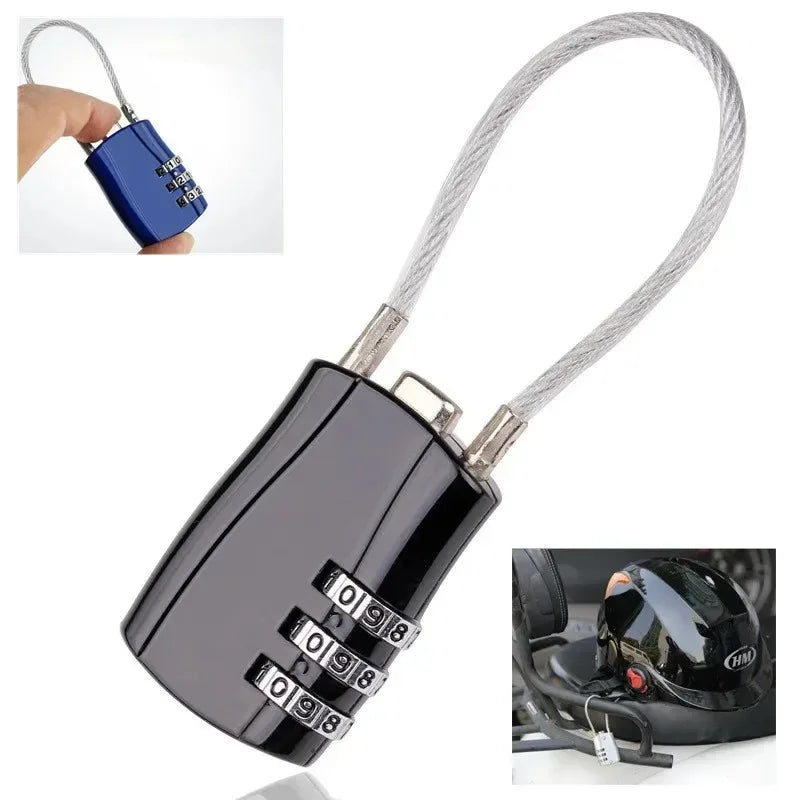 Anti-Theft Heavy-Duty Cable Combination Luggage Lock