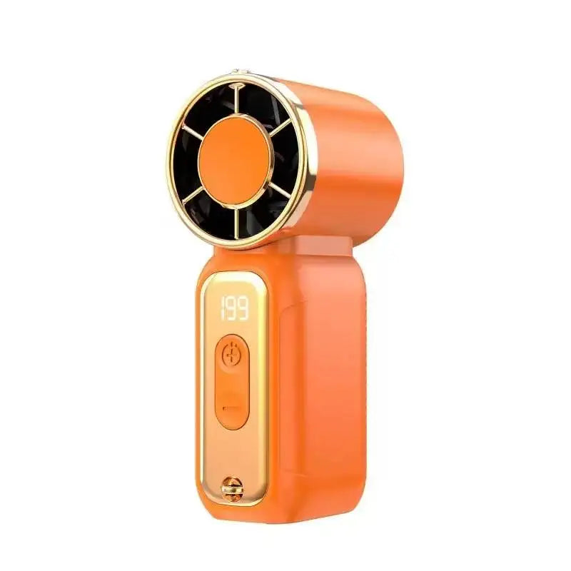 Ultra-Portable Handheld Mini Fan with Built-In Night Light & Neck Lanyard