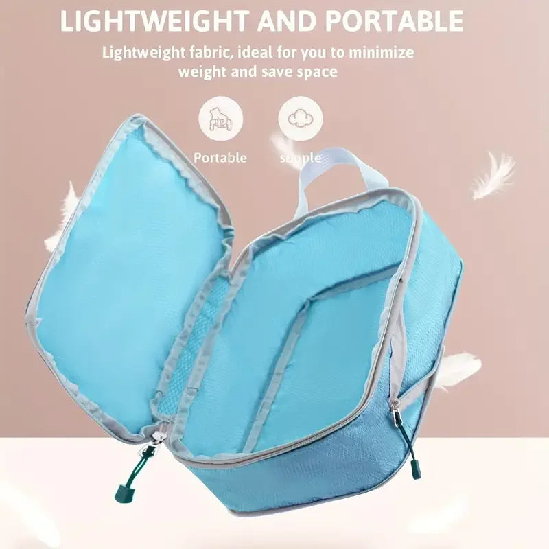 Ultra-Lightweight Compression Travel Cubes for Suitcases