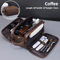 PU Leather Waterproof Hanging Toiletry Bag