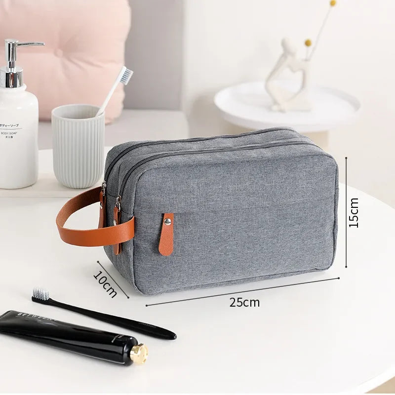 Durable Canvas Cosmetic & Wash Bag