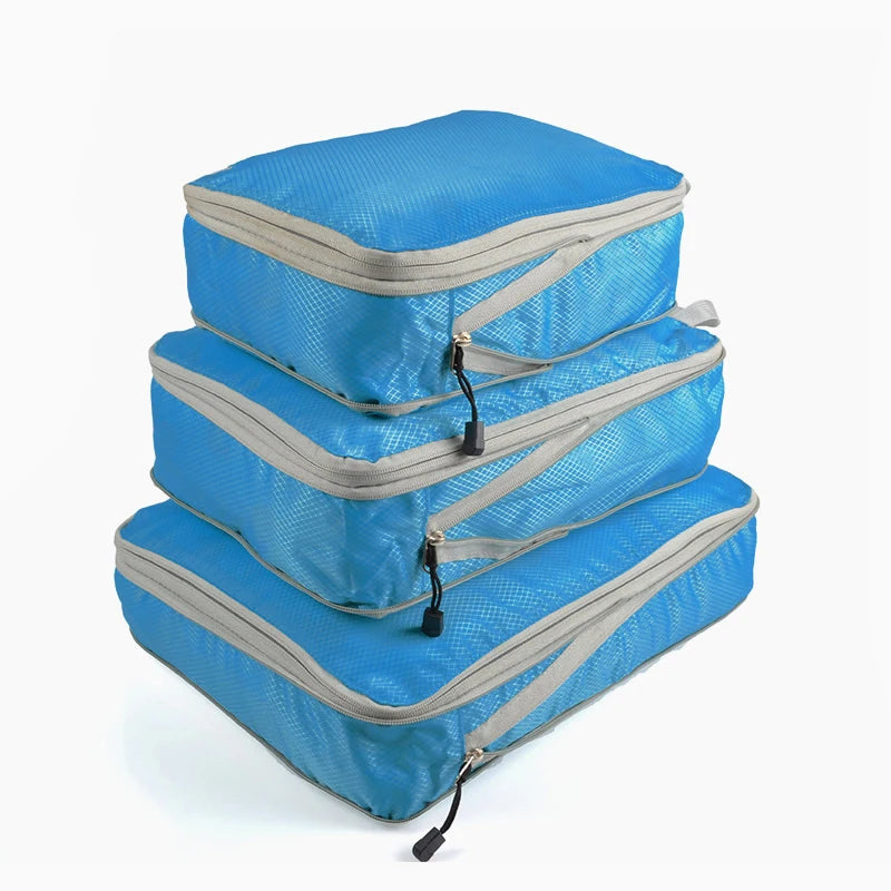 Ultra-Lightweight Compression Travel Cubes for Suitcases
