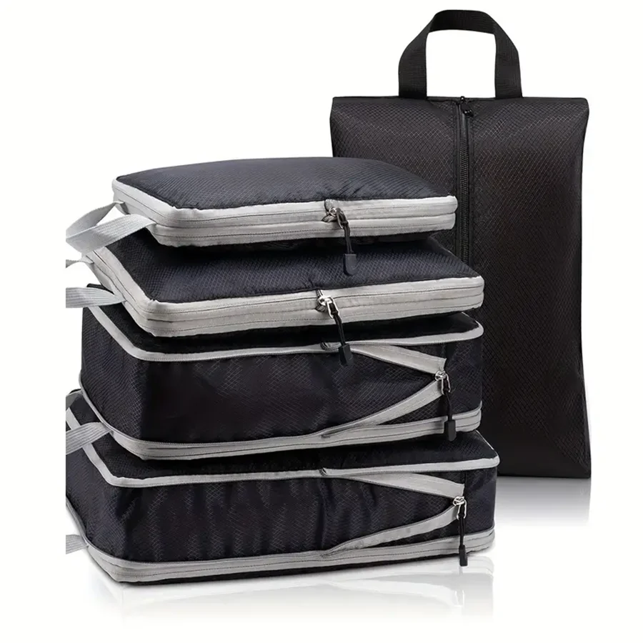 Ultra-Lightweight Compression Travel Cubes for Suitcases