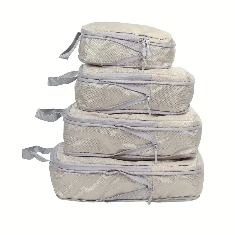 Ultra-Lightweight Compression Travel Cubes for Suitcases